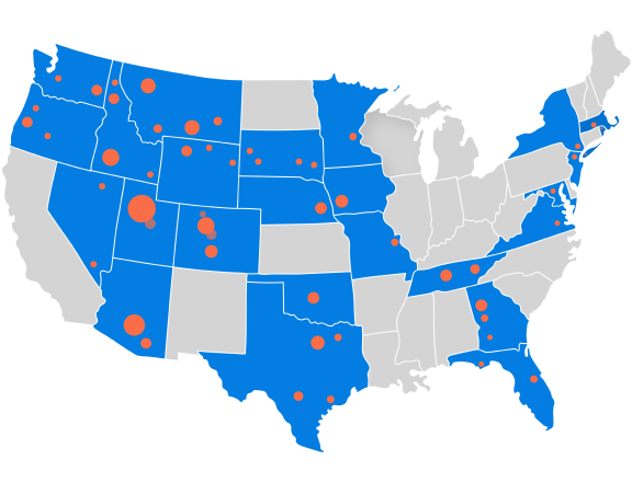 Map of Dental Partnerships with Specialty Dental Brands